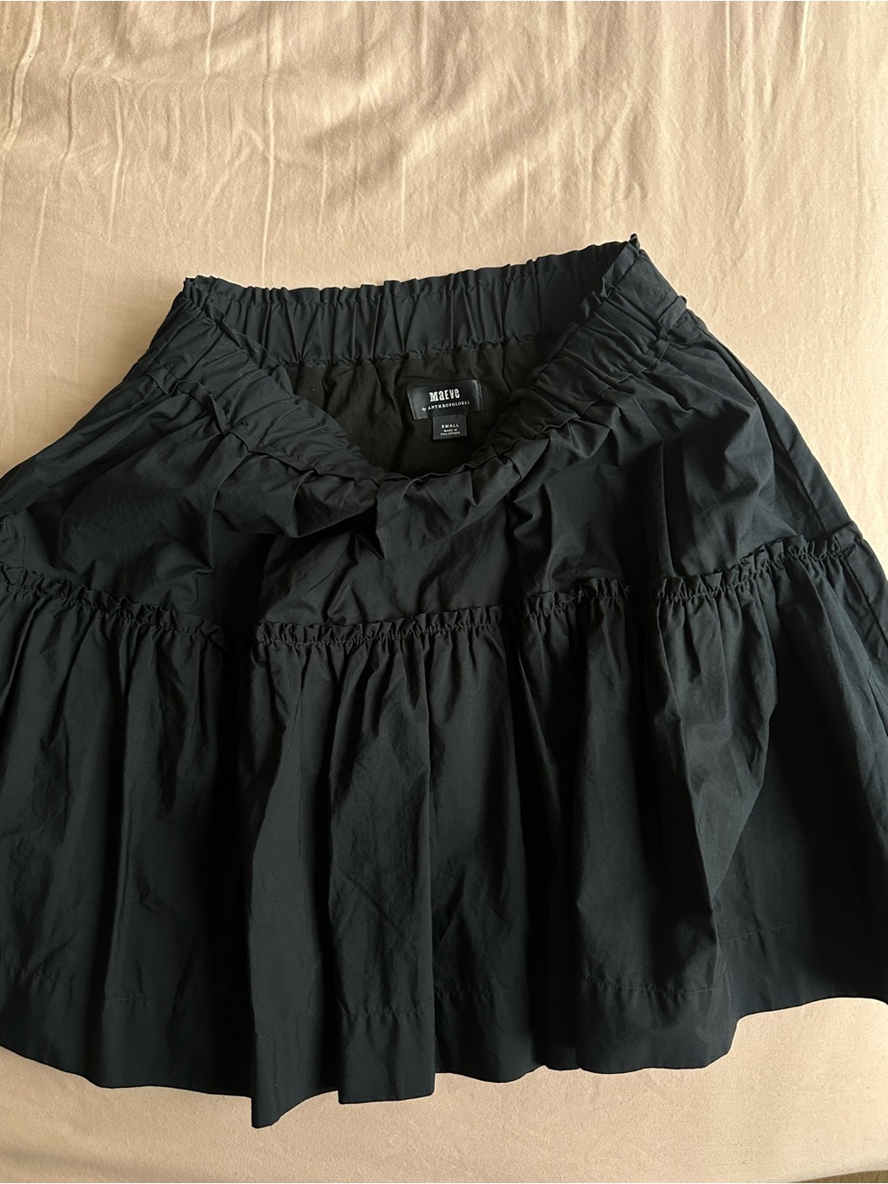 Maeve Navy Smocked Mini Skirt - Sold Out